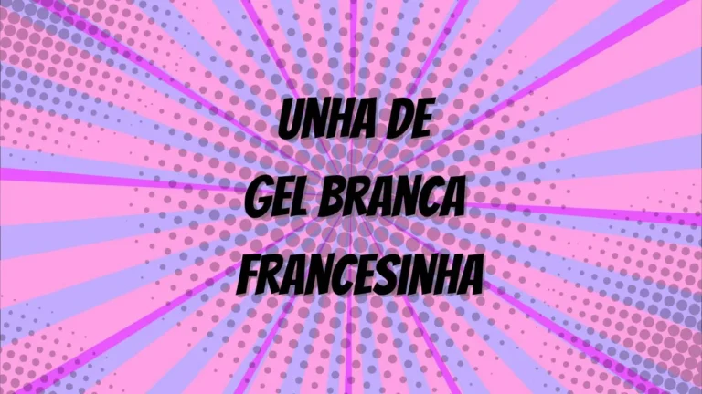 unha de gel branca francesinha​